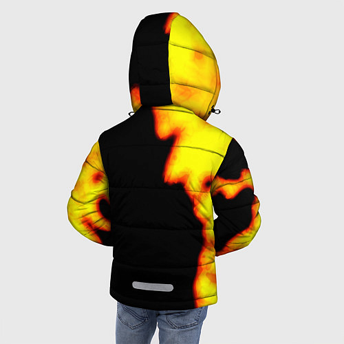 Зимняя куртка для мальчика PlayerUnknowns Battlegrounds fire / 3D-Красный – фото 4