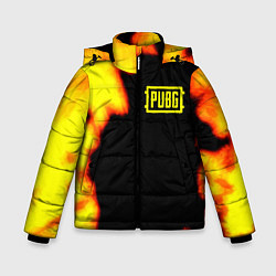 Куртка зимняя для мальчика PlayerUnknowns Battlegrounds fire, цвет: 3D-красный