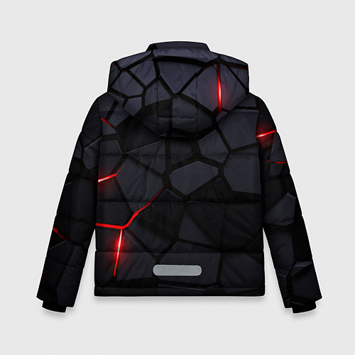 Зимняя куртка для мальчика Honda - плиты с эффектом свечения / 3D-Черный – фото 2