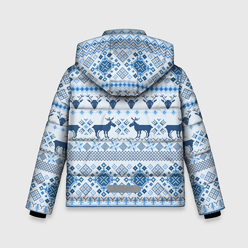 Зимняя куртка для мальчика Blue sweater with reindeer / 3D-Светло-серый – фото 2