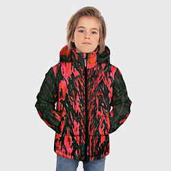 Куртка зимняя для мальчика Демонический доспех красный, цвет: 3D-светло-серый — фото 2