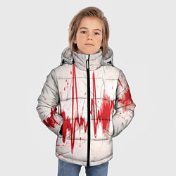 Куртка зимняя для мальчика Сердечный ритм, цвет: 3D-черный — фото 2