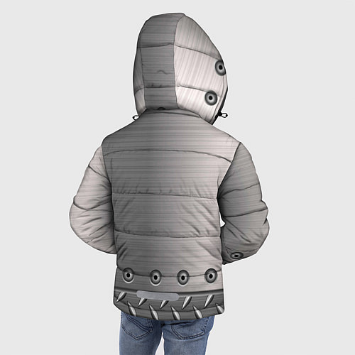 Зимняя куртка для мальчика Стальные листы / 3D-Красный – фото 4