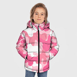 Куртка зимняя для мальчика Камуфляж розовый, цвет: 3D-светло-серый — фото 2