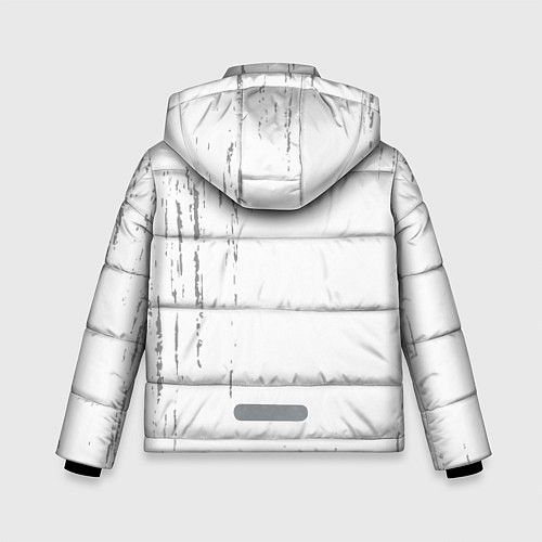 Зимняя куртка для мальчика Elden Ring glitch на светлом фоне по-вертикали / 3D-Черный – фото 2