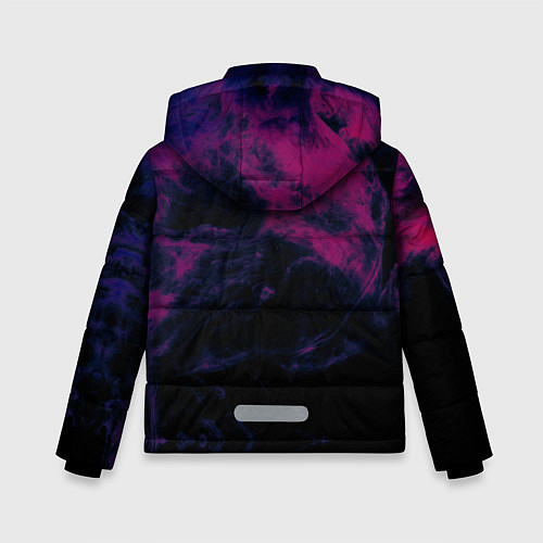 Зимняя куртка для мальчика Разноцветный дым / 3D-Черный – фото 2