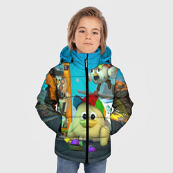 Куртка зимняя для мальчика Маленький Мальчик Чикен Ган, цвет: 3D-светло-серый — фото 2