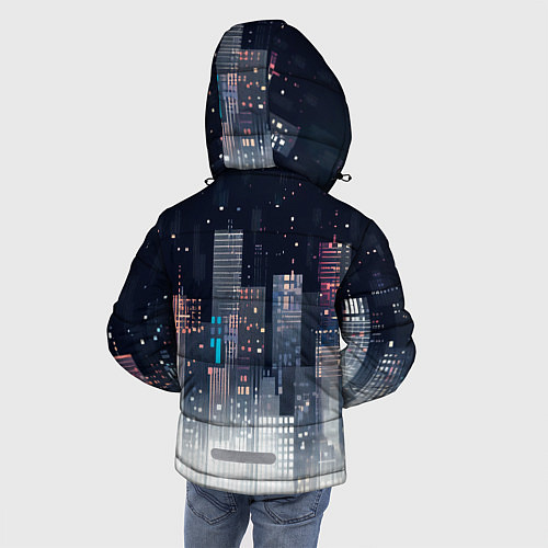 Зимняя куртка для мальчика Инверсия дня / 3D-Светло-серый – фото 4