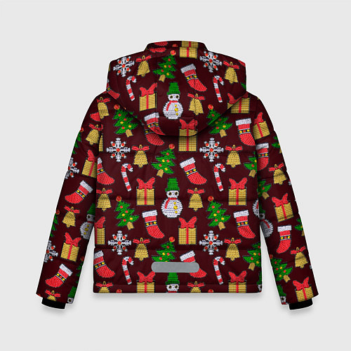 Зимняя куртка для мальчика Christmas sparkles / 3D-Черный – фото 2