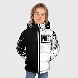 Куртка зимняя для мальчика Pubg чернобелые краски, цвет: 3D-светло-серый — фото 2