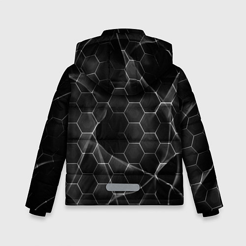 Зимняя куртка для мальчика Чёрные соты / 3D-Черный – фото 2