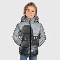 Куртка зимняя для мальчика STALKER 2 одиночка постер, цвет: 3D-светло-серый — фото 2