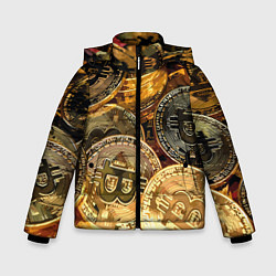 Куртка зимняя для мальчика Золото цифровой эры, цвет: 3D-красный