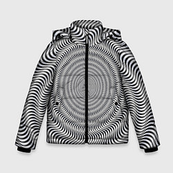 Куртка зимняя для мальчика Optical illusion, цвет: 3D-красный