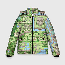 Куртка зимняя для мальчика Zelda: карта, цвет: 3D-красный