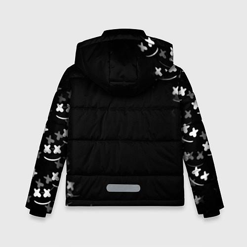 Зимняя куртка для мальчика Marshmello black collection / 3D-Черный – фото 2