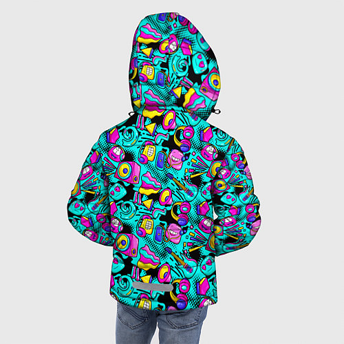 Зимняя куртка для мальчика Childrens music / 3D-Светло-серый – фото 4