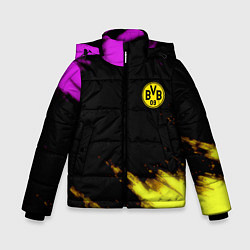 Куртка зимняя для мальчика Borussia Dortmund sport, цвет: 3D-светло-серый