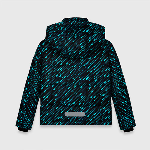 Зимняя куртка для мальчика Цветной дождь / 3D-Черный – фото 2