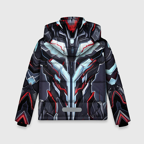 Зимняя куртка для мальчика Красный кибер доспех / 3D-Красный – фото 2