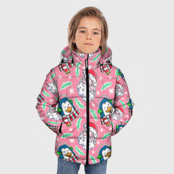 Куртка зимняя для мальчика Персонажи новогодние, цвет: 3D-светло-серый — фото 2