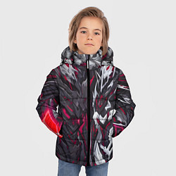 Куртка зимняя для мальчика Адская броня, цвет: 3D-красный — фото 2