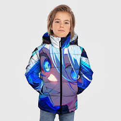Куртка зимняя для мальчика Геншин Импакт Фурина, цвет: 3D-светло-серый — фото 2