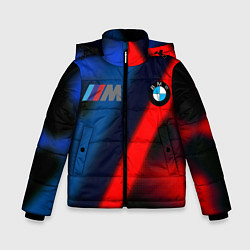 Куртка зимняя для мальчика BMW sport абстракция, цвет: 3D-светло-серый
