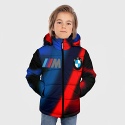 Куртка зимняя для мальчика BMW sport абстракция, цвет: 3D-черный — фото 2