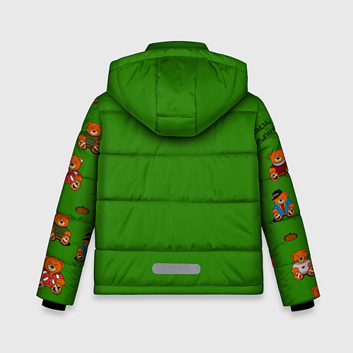 Зимняя куртка для мальчика Мишки персонажи из слово пацана / 3D-Красный – фото 2