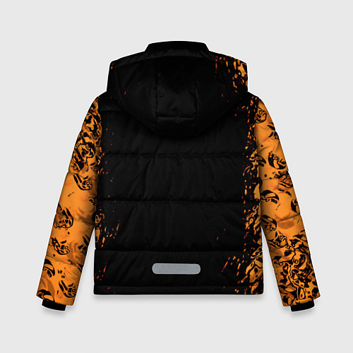 Зимняя куртка для мальчика Pubg ржавый метал стиль / 3D-Черный – фото 2