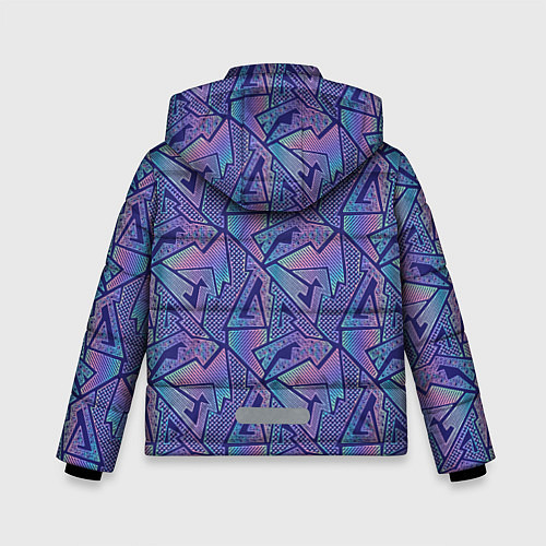 Зимняя куртка для мальчика Neon pattern / 3D-Светло-серый – фото 2