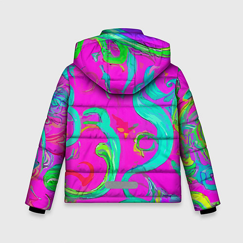 Зимняя куртка для мальчика Abstract floral pattern - aloha / 3D-Светло-серый – фото 2