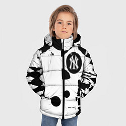 Куртка зимняя для мальчика New York yankees - baseball team pattern, цвет: 3D-светло-серый — фото 2