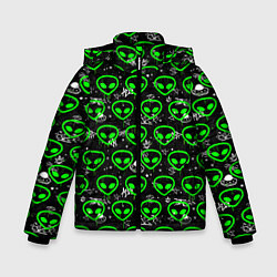 Куртка зимняя для мальчика Super alien, цвет: 3D-черный