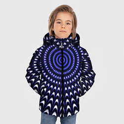 Куртка зимняя для мальчика Оптическая иллюзия текстура, цвет: 3D-светло-серый — фото 2