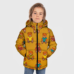 Куртка зимняя для мальчика Мишки в свитере, цвет: 3D-черный — фото 2