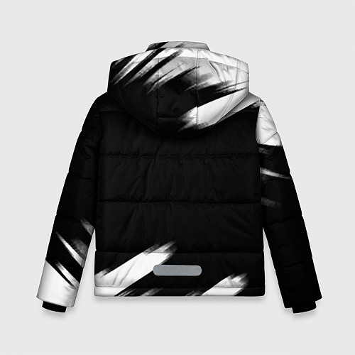 Зимняя куртка для мальчика Кс абстрактные краски текстура / 3D-Черный – фото 2