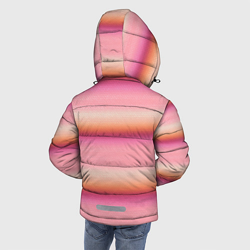 Зимняя куртка для мальчика Рука-Вещь: текстура свитера Энид из сериала Уэнсде / 3D-Светло-серый – фото 4