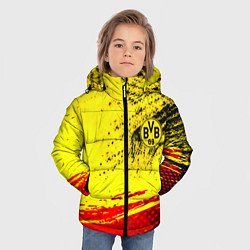 Куртка зимняя для мальчика Borussia color краски спорт, цвет: 3D-красный — фото 2