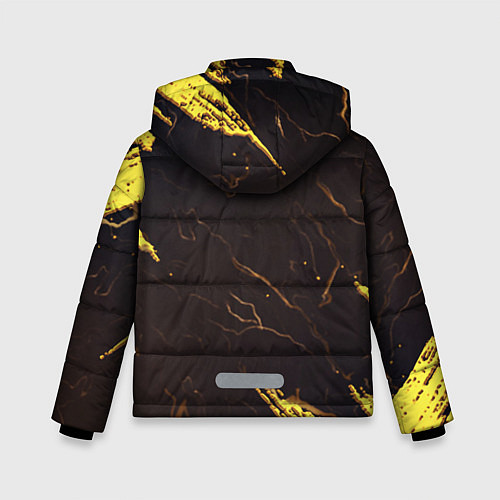 Зимняя куртка для мальчика Barcelona краски текстура / 3D-Черный – фото 2