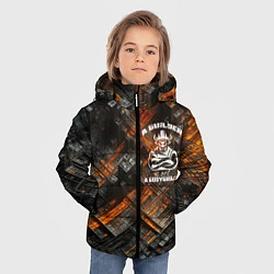 Куртка зимняя для мальчика Строитель не бодибилдер, цвет: 3D-светло-серый — фото 2