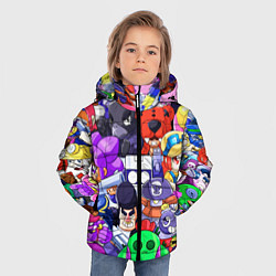 Куртка зимняя для мальчика Brawl Stars game color, цвет: 3D-светло-серый — фото 2