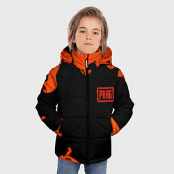 Куртка зимняя для мальчика PUBG orange splash, цвет: 3D-красный — фото 2