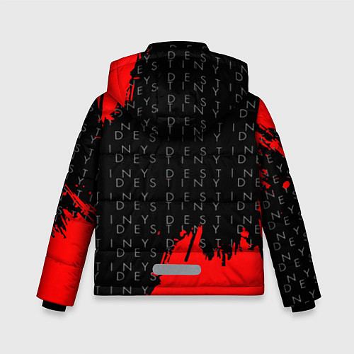 Зимняя куртка для мальчика Дестини паттерн шутер краски / 3D-Черный – фото 2