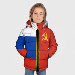 Куртка зимняя для мальчика Россия и СССР, цвет: 3D-красный — фото 2