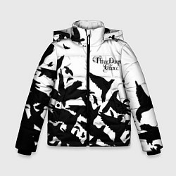 Куртка зимняя для мальчика Three Days Grace вороны бенд, цвет: 3D-черный