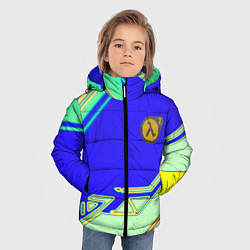 Куртка зимняя для мальчика Half life sport game, цвет: 3D-черный — фото 2