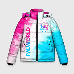 Зимняя куртка для мальчика Palworld neon gradient style вертикально