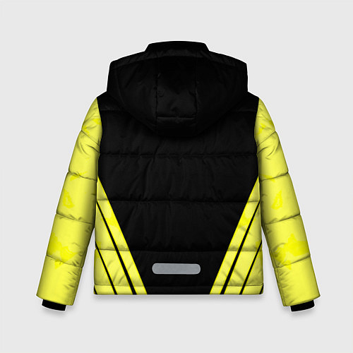 Зимняя куртка для мальчика Borussia geometry yellow / 3D-Красный – фото 2